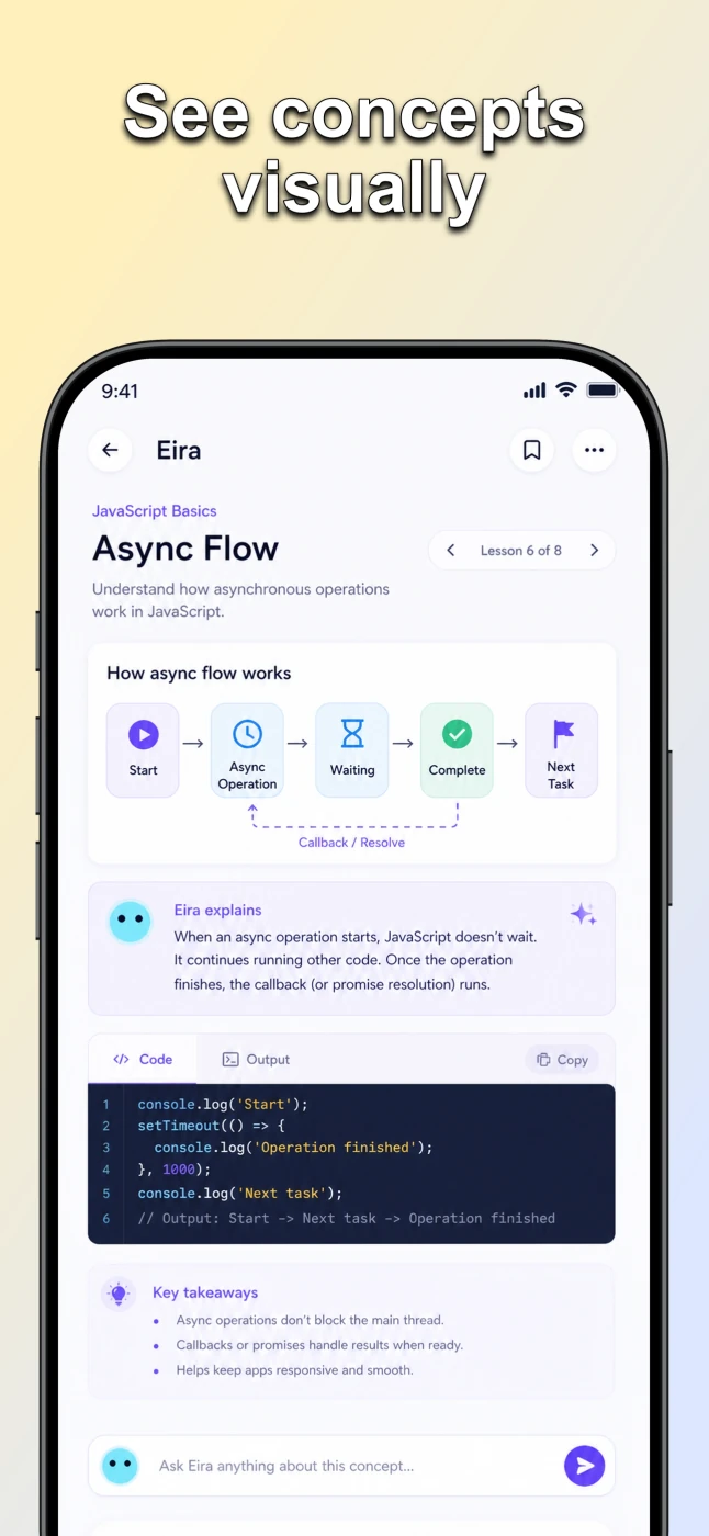 Eira AI concept visual app store screen