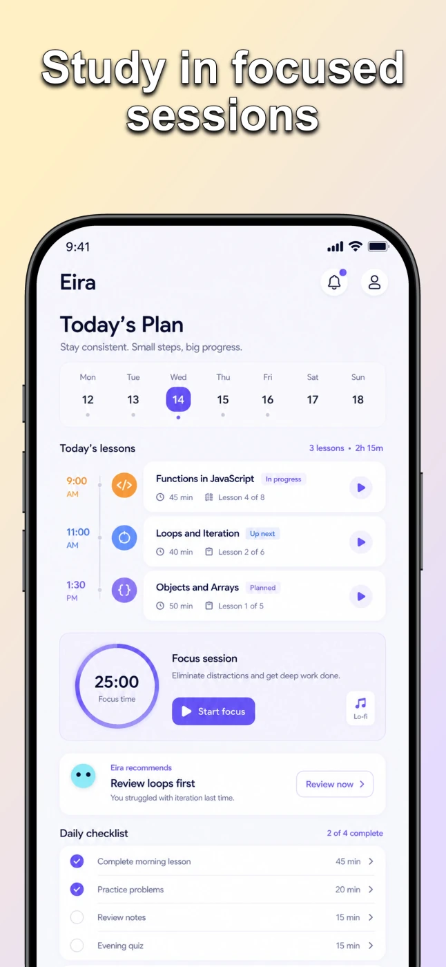 Eira AI daily plan app store screen