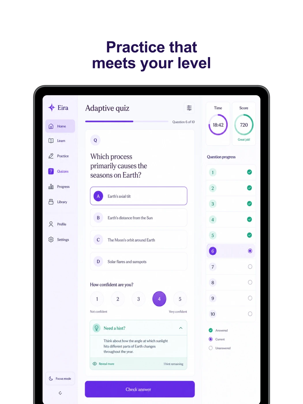 Eira tablet practice app store screen