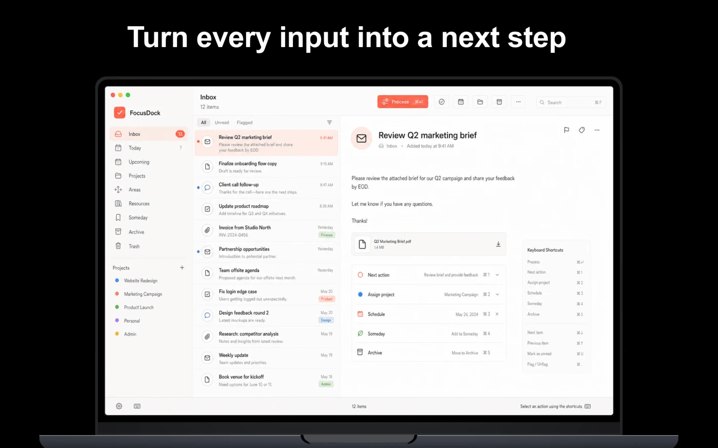 FocusDock workflow app store screen