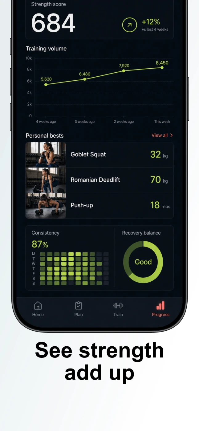PulseForm progress app store screen