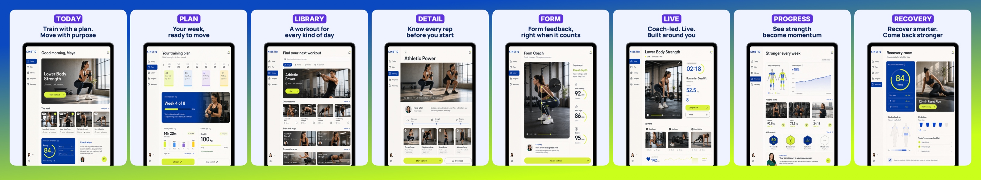 KINETIQ Tablet screenshot template